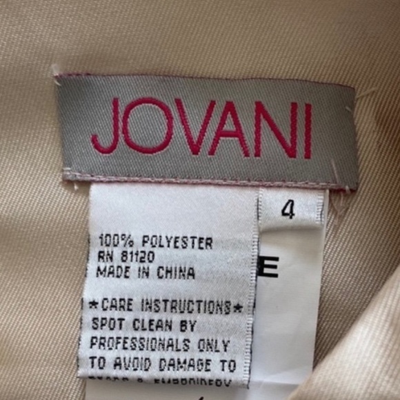 Jovani Crop Top Nude - Picture 3 of 3